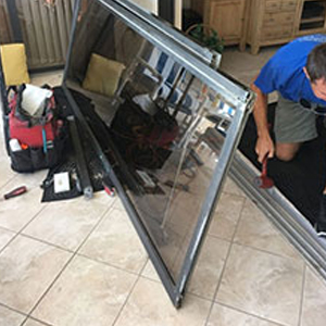 sliding glass door frame repair University